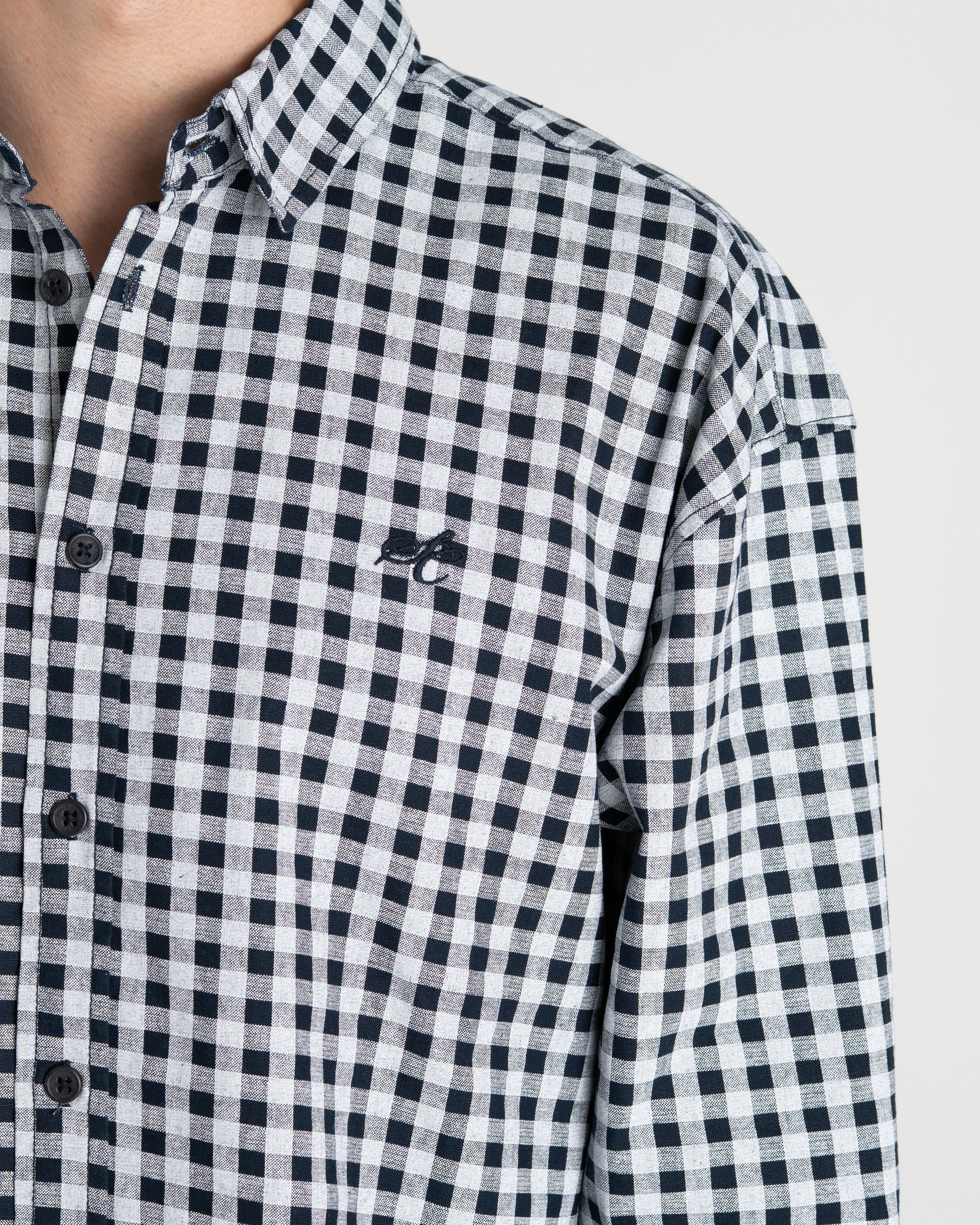 Checked Shirt Navy